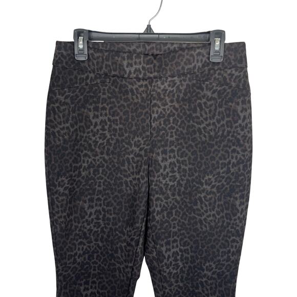Chico's Fabulously Slimming Pull On Cheetah Print Pants - Picture 4 of 8